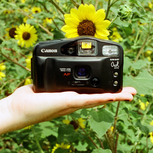 Canon Sure Shot Owl - 35mm Film Camera - Vintage Point and Shoot - Sidekick Camera