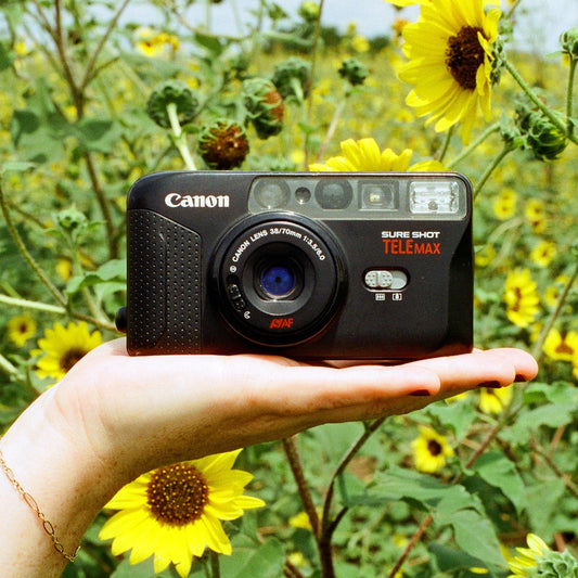 Canon Sure Shot Telemax - 35mm Film Camera - Vintage Point and Shoot - Sidekick Camera