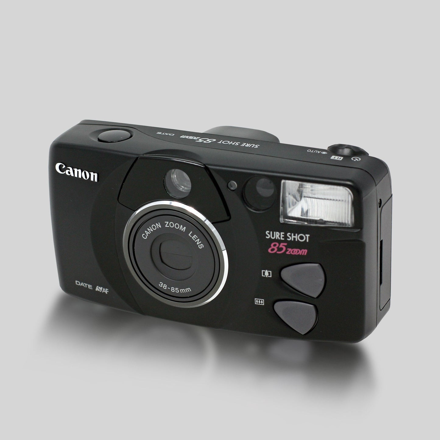 Canon Sure Shot 85 Zoom (Black) - 35mm Film Camera - Vintage Point and Shoot - Sidekick Camera