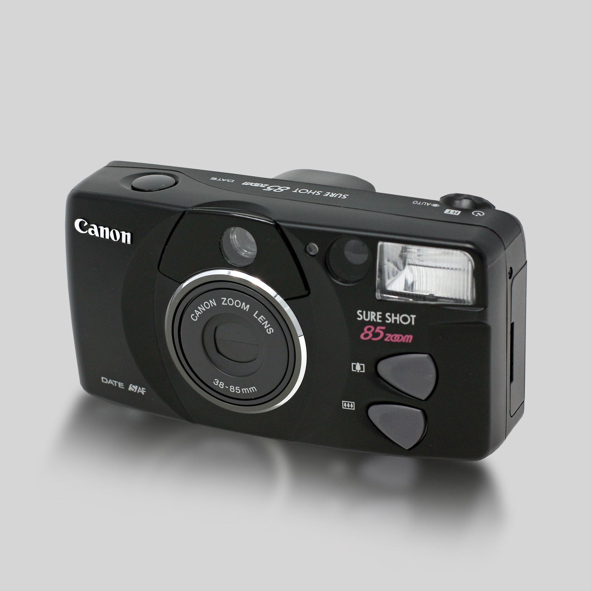 Canon Sure Shot 85 Zoom (Black) - 35mm Film Camera - Vintage Point and Shoot - Sidekick Camera