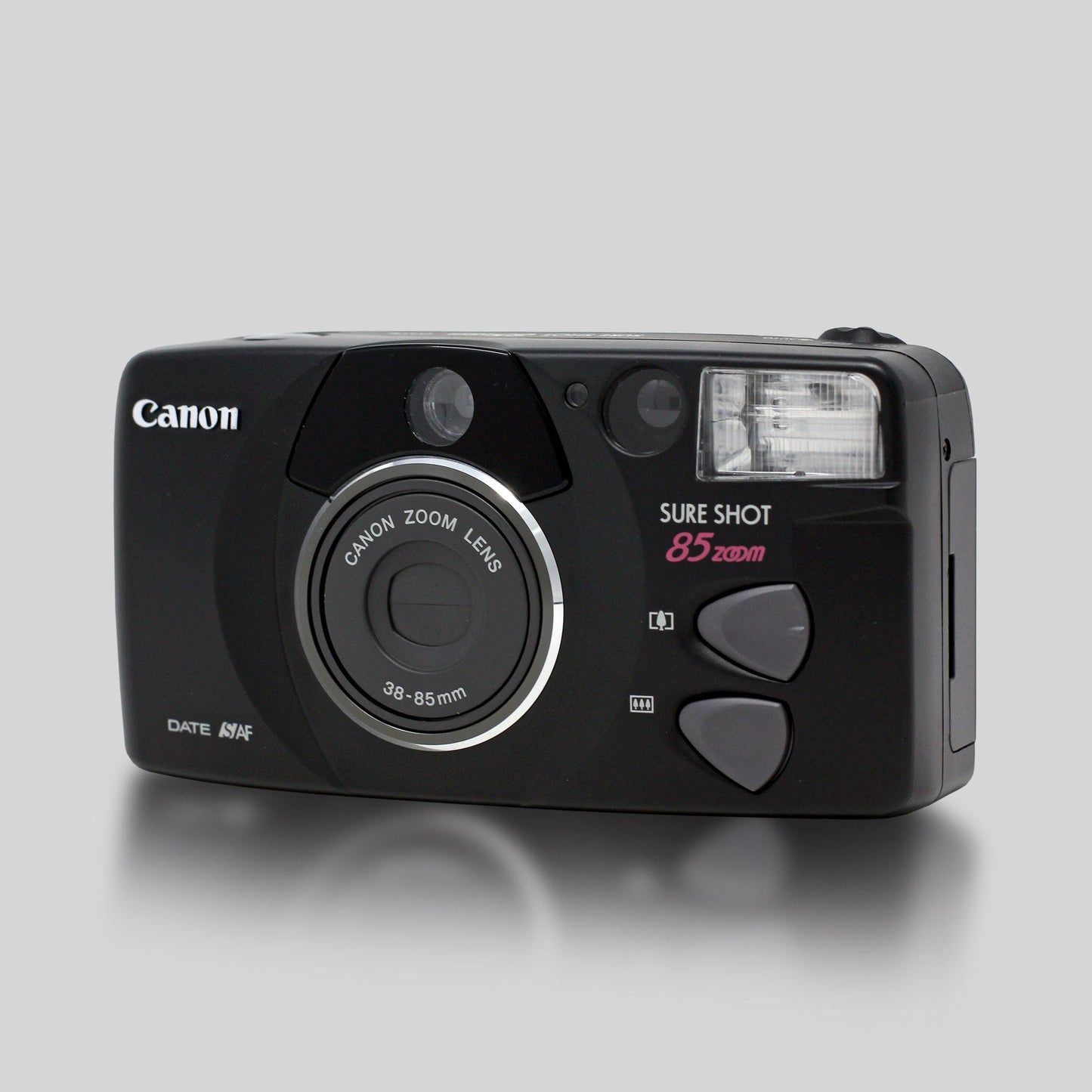 Canon Sure Shot 85 Zoom (Black) - 35mm Film Camera - Vintage Point and Shoot - Sidekick Camera