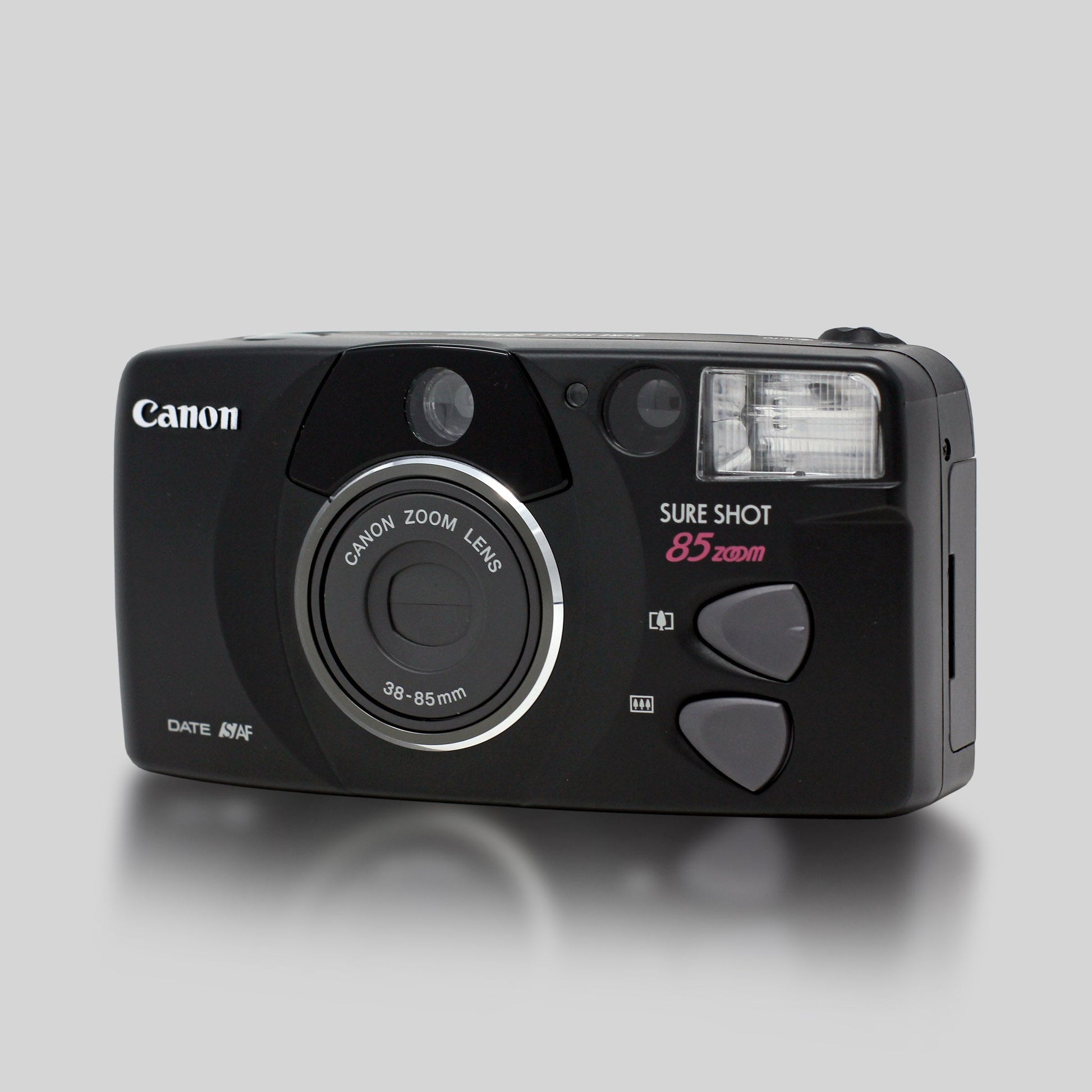 Canon Sure Shot 85 Zoom (Black) - 35mm Film Camera - Vintage Point and Shoot - Sidekick Camera