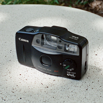 Canon Sure Shot Owl Date - 35mm Film Camera - Point and Shoot - Sidekick Camera