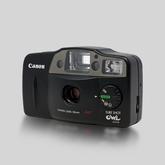 Canon Sure Shot Owl Date - 35mm Film Camera - Vintage Point and Shoot - Sidekick Camera